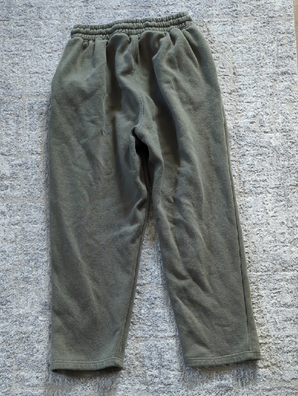 PrettyLittleThing Olive Green Fleece Joggers Size Medium - Picture 6 of 6
